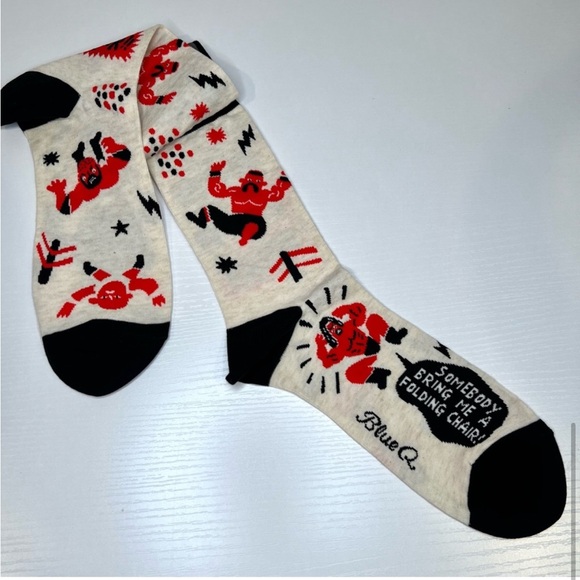 Blue Q Pro Wrestling Crew Socks NWT - Picture 7 of 11